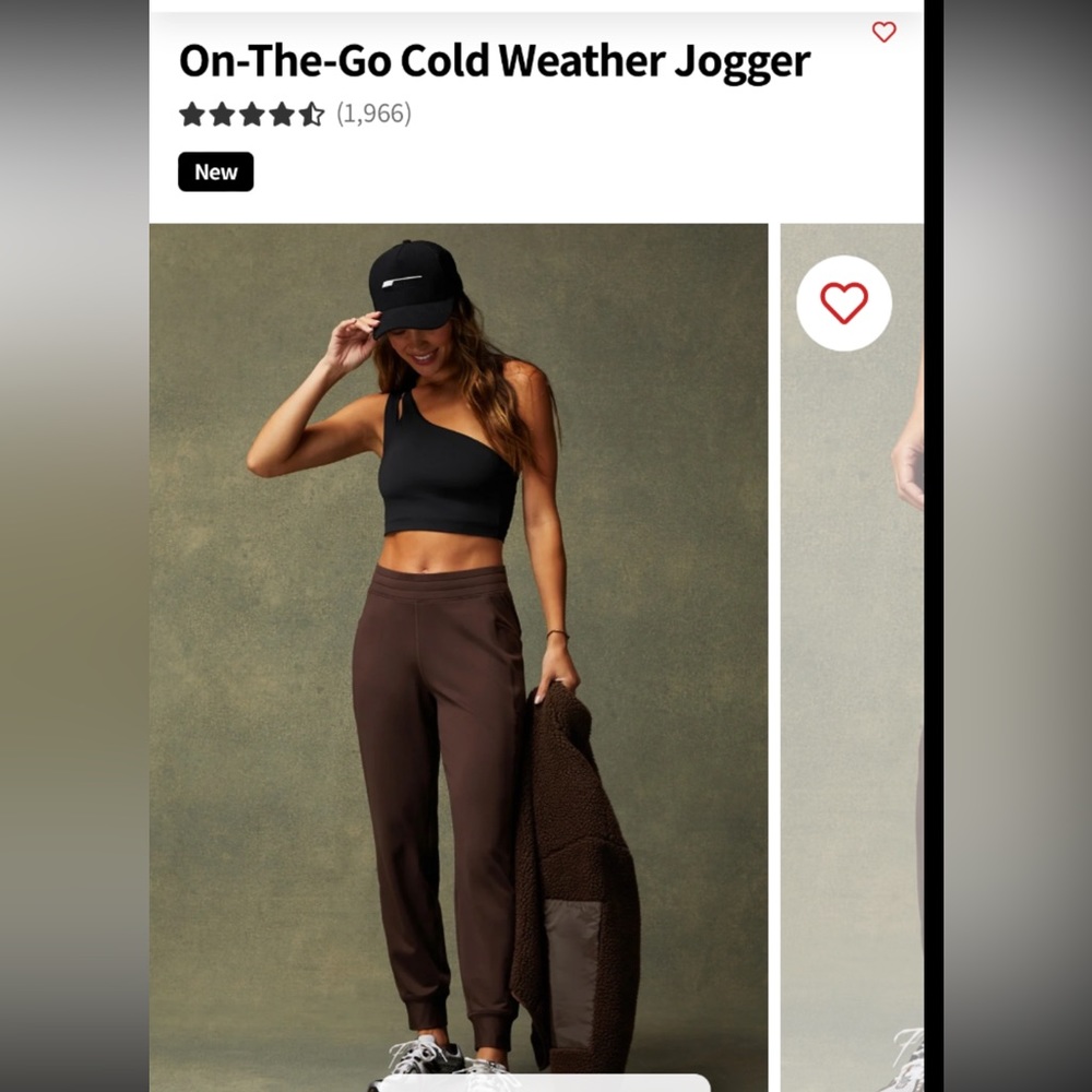 Fabletics On the Go Joggers Brown Size Large